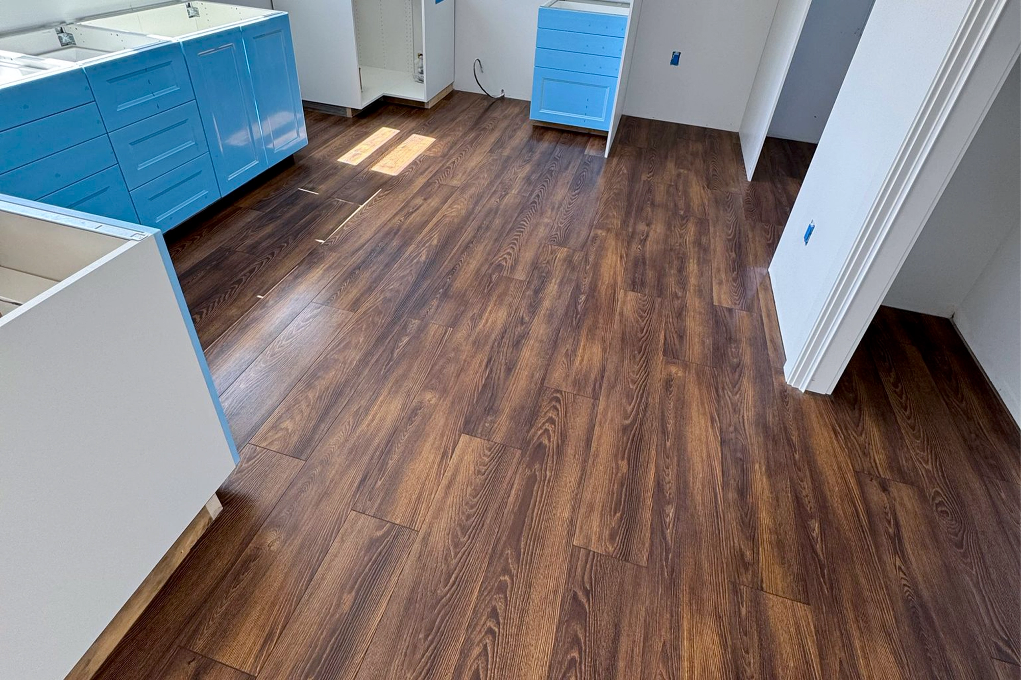 Kitchen With Solid Wood Flooring