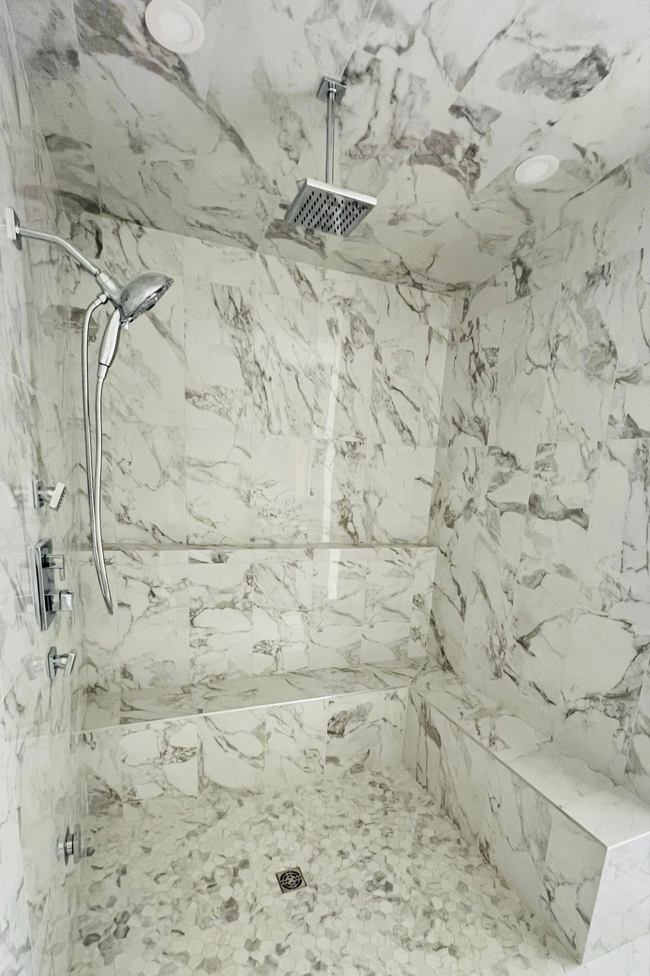 Bathroom With Porcelain Flooring