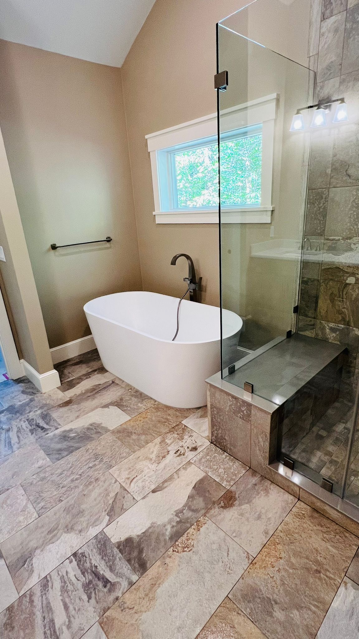 Bathroom With Porcelain Flooring